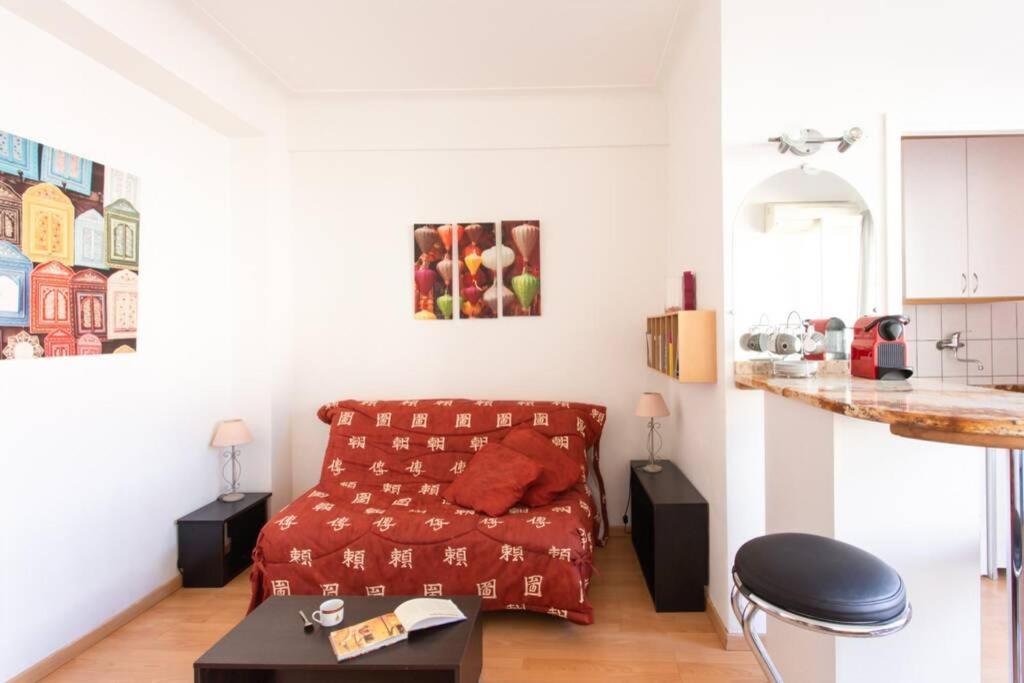 Nice Center - Bright Studio Balcony Wifi & Aircon公寓 外观 照片